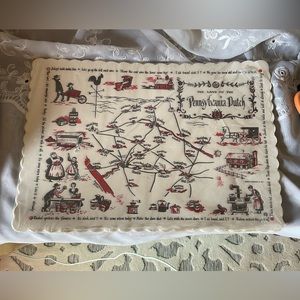 Vintage Pennsylvania Dutch paper placemats